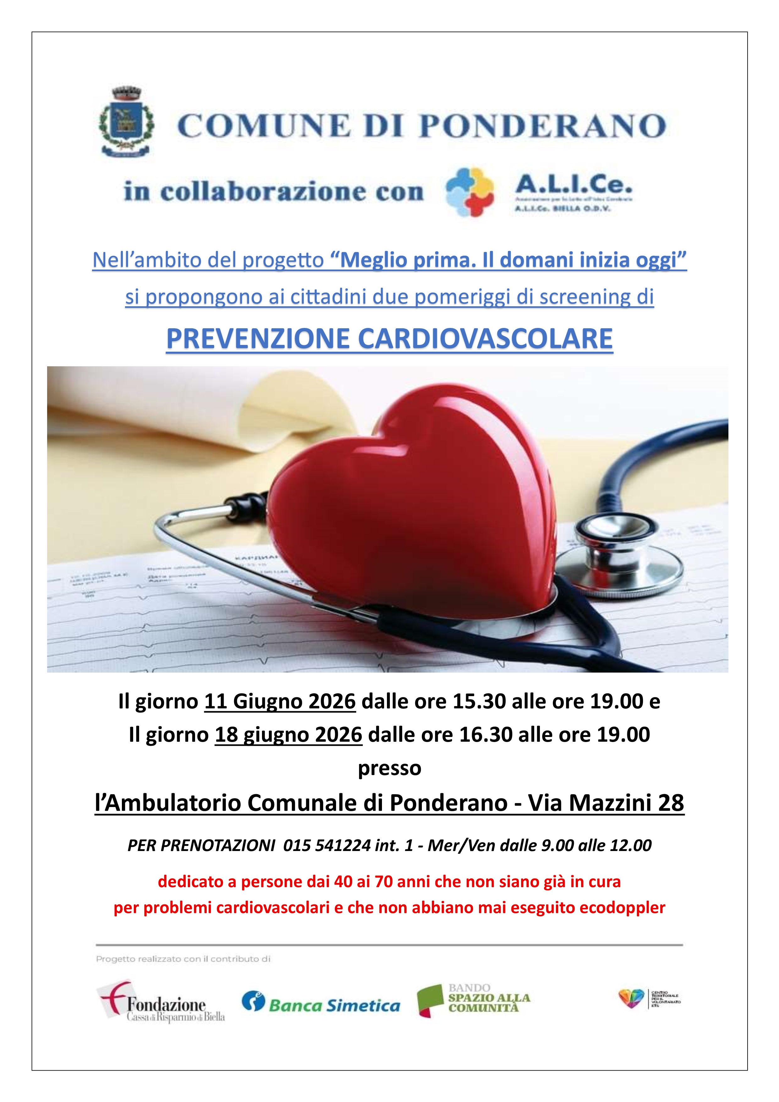 Screening di prevenzione cardiovascolare