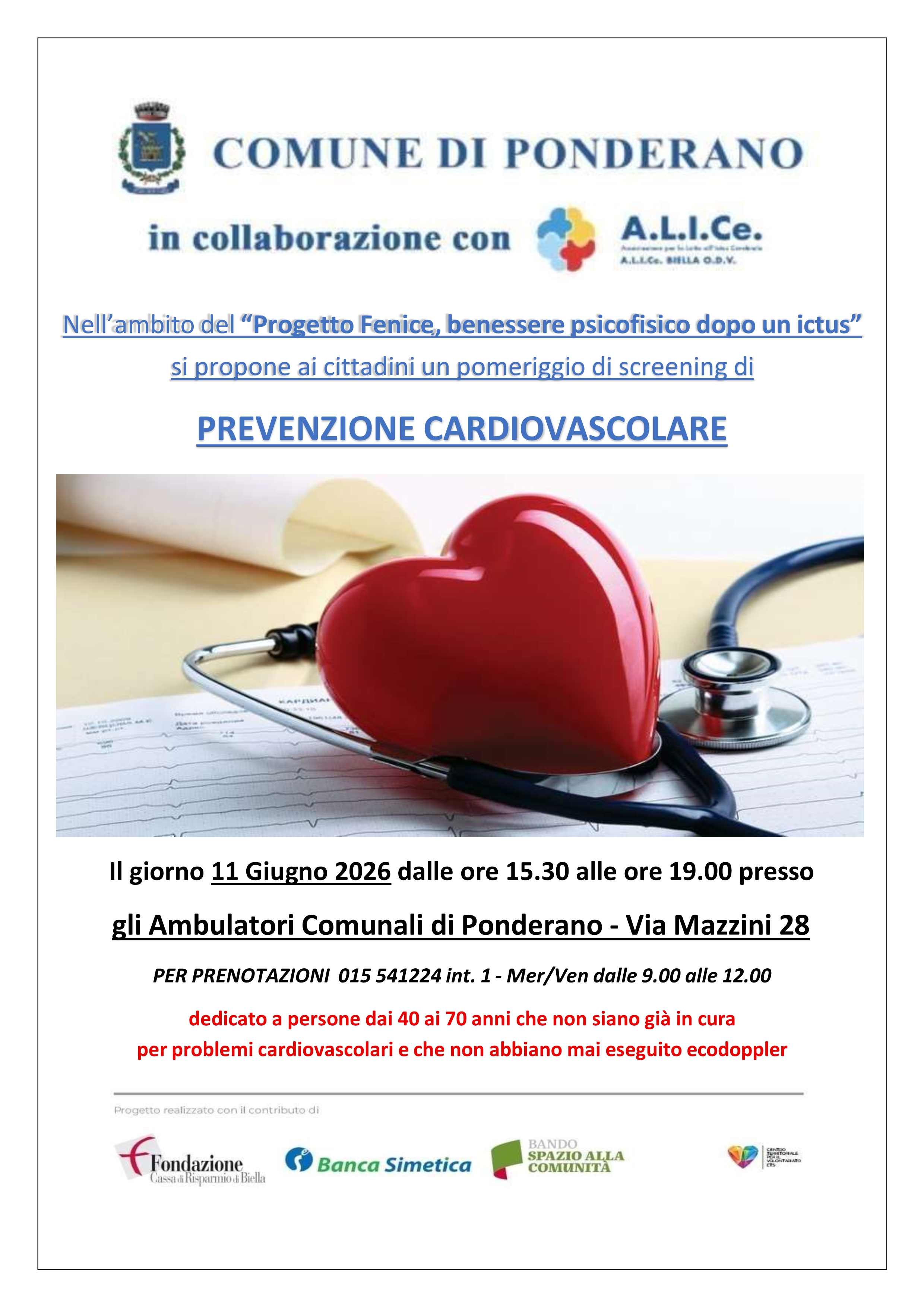 Screening di prevenzione cardiovascolare