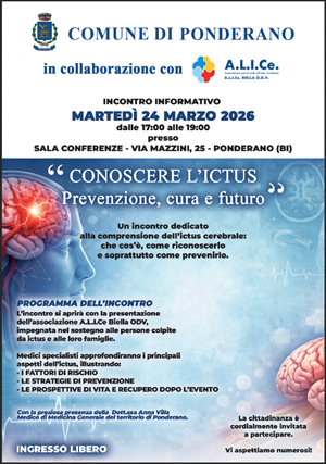 Incontro informativo "Conoscere l'ictus. Prevenzione, cura e futuro"